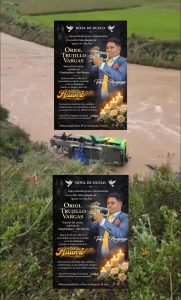 LUTO EN LA MÚSICA HUARINA: ORIOL TRUJILLO VARGAS DE CHALLHUAYACO ES LA ÚNICA VÍCTIMA MORTAL DEL ACCIDENTE EN EL RÍO MANTARO.