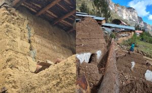 ÁNCASH: LLUVIAS DEJAN 32 VIVIENDAS AFECTADAS Y 9 INHABITABLES EN HUARI.